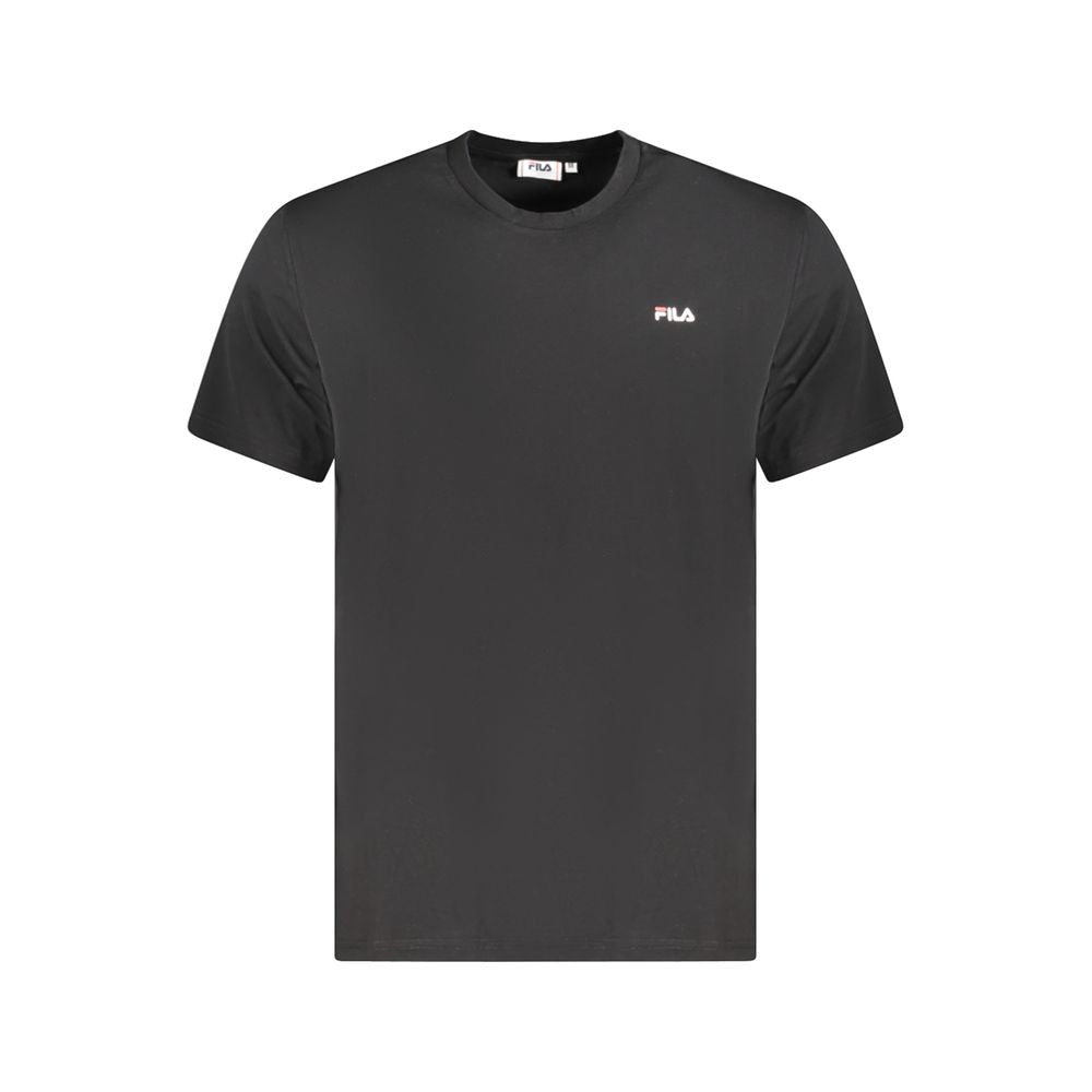Fila Schwarzes Baumwoll-T-Shirt für Herren