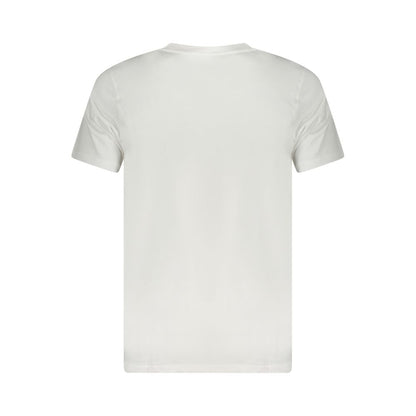 Cavalli Class Weißes Herren-T-Shirt aus Baumwolle