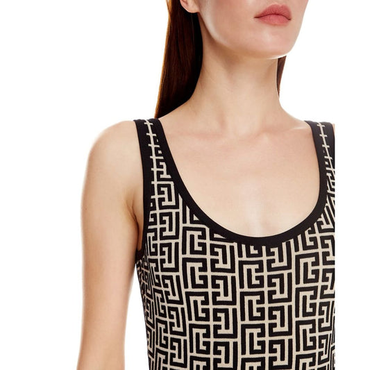 Balmain – Schwarzer Wollbody für Damen