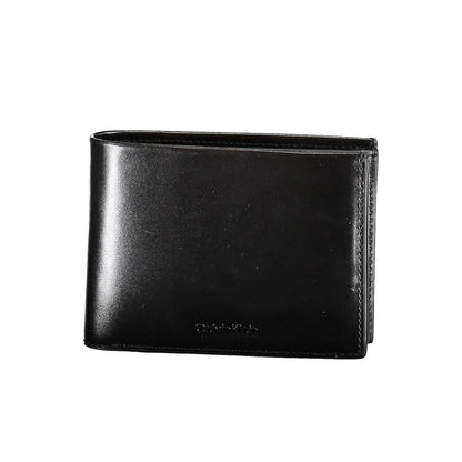 Calvin Klein Herren-Geldbörse aus schwarzem Leder