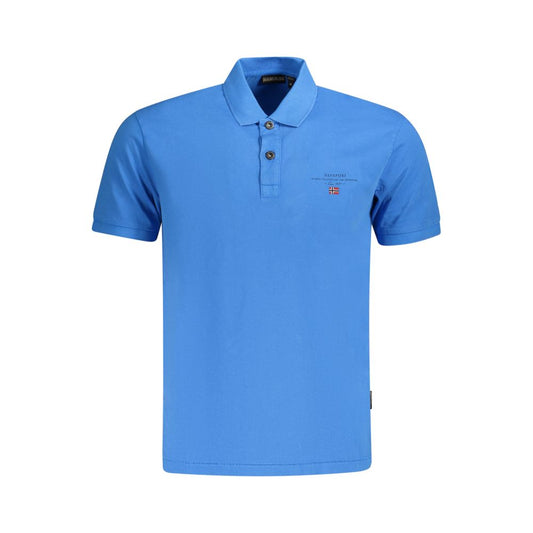 Napapijri Blaues Herren-Poloshirt aus Baumwolle