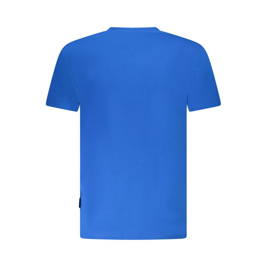 Napapijri Blaues Herren-T-Shirt aus Baumwolle