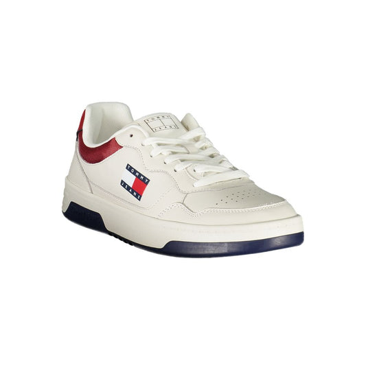 Tommy Hilfiger – Weiße Leder-Sneaker für Herren