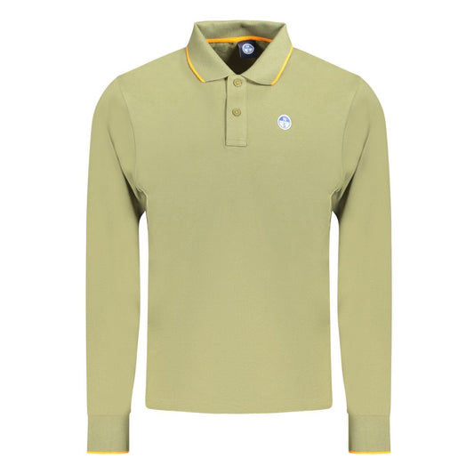 North Sails Green Cotton Men Polo Shirt