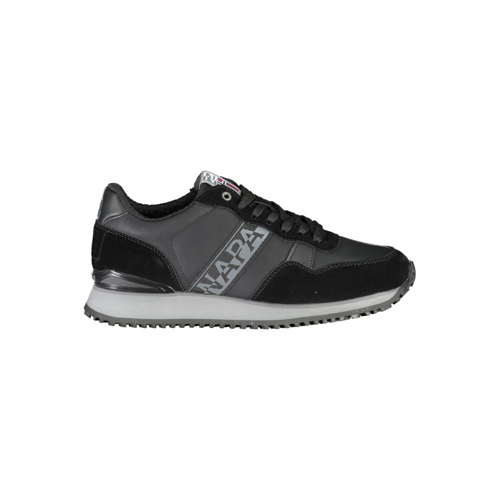 Napapijri – Elegante schwarze Sneakers mit kontrastierender Spitze