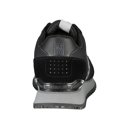 Napapijri – Elegante schwarze Sneakers mit kontrastierender Spitze