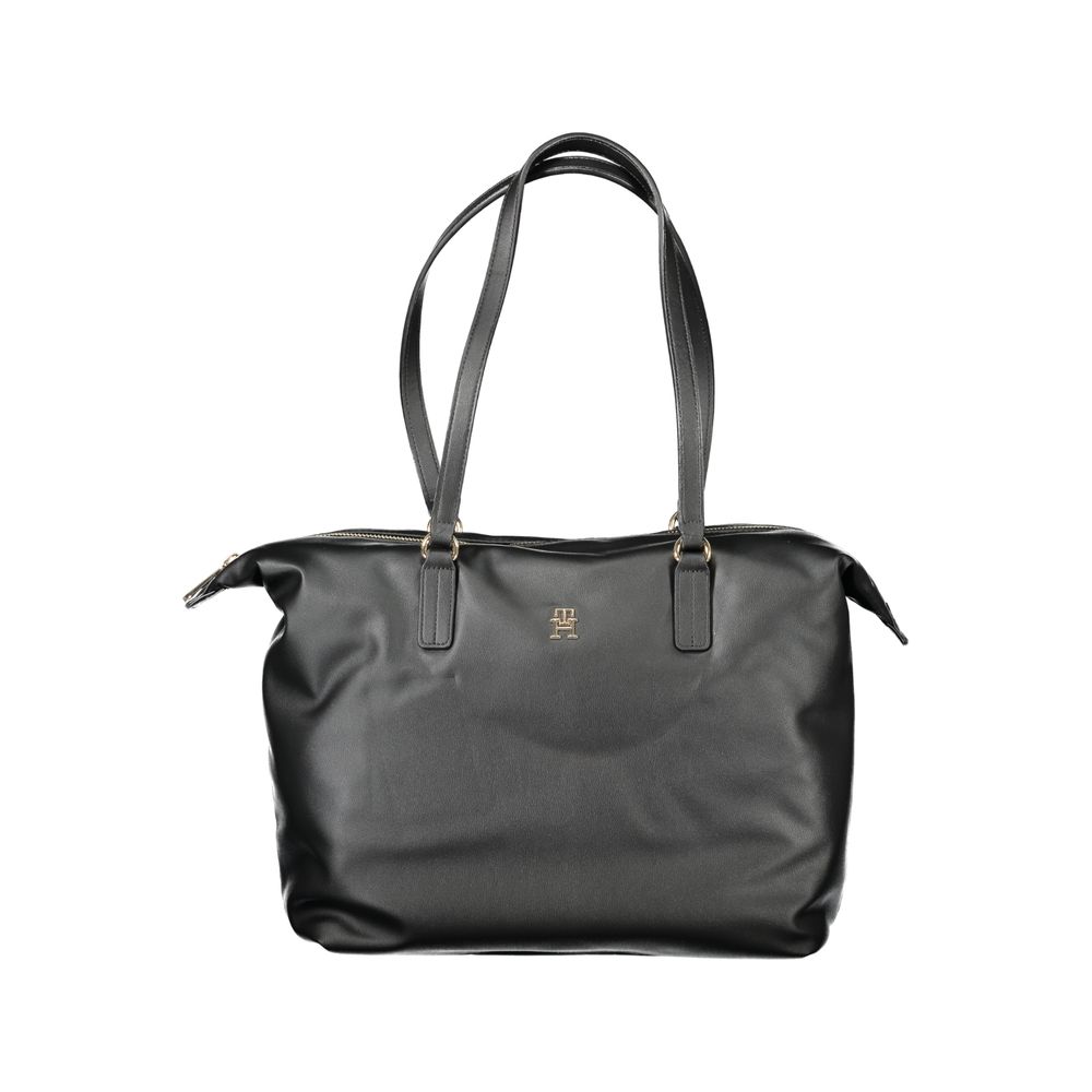 Tommy Hilfiger – Schwarze Polyester-Handtasche für Damen