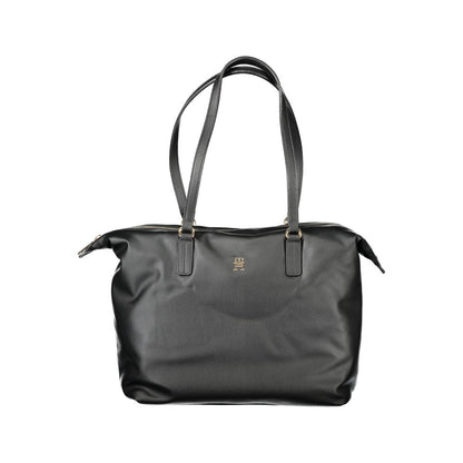Tommy Hilfiger – Schwarze Polyester-Handtasche für Damen
