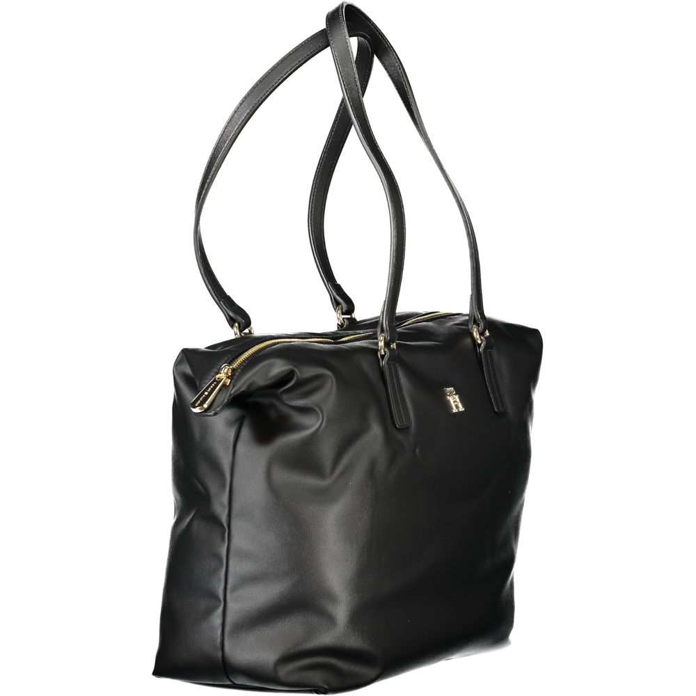 Tommy Hilfiger – Schwarze Polyester-Handtasche für Damen