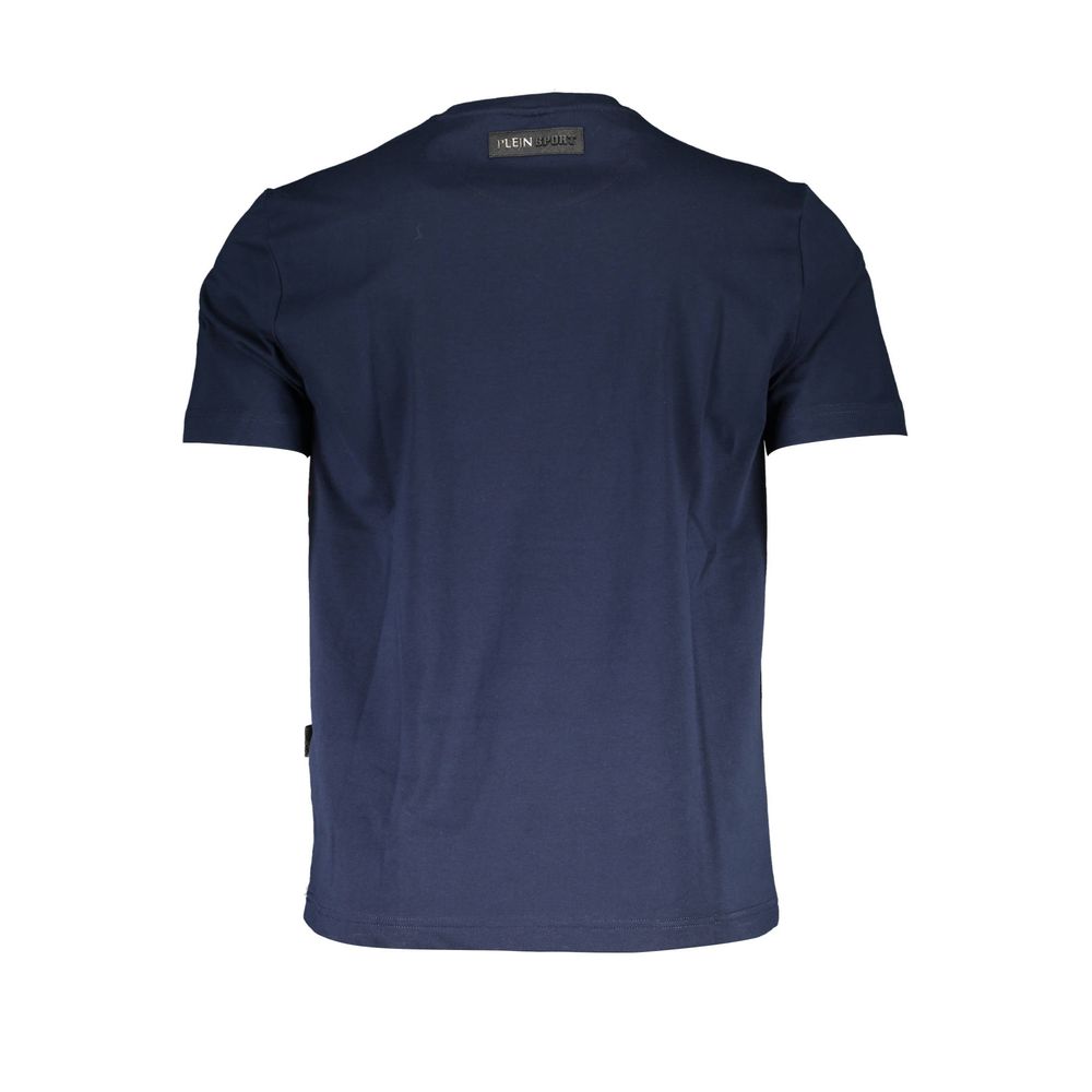 Plein Sport Blaues Baumwoll-T-Shirt für Herren