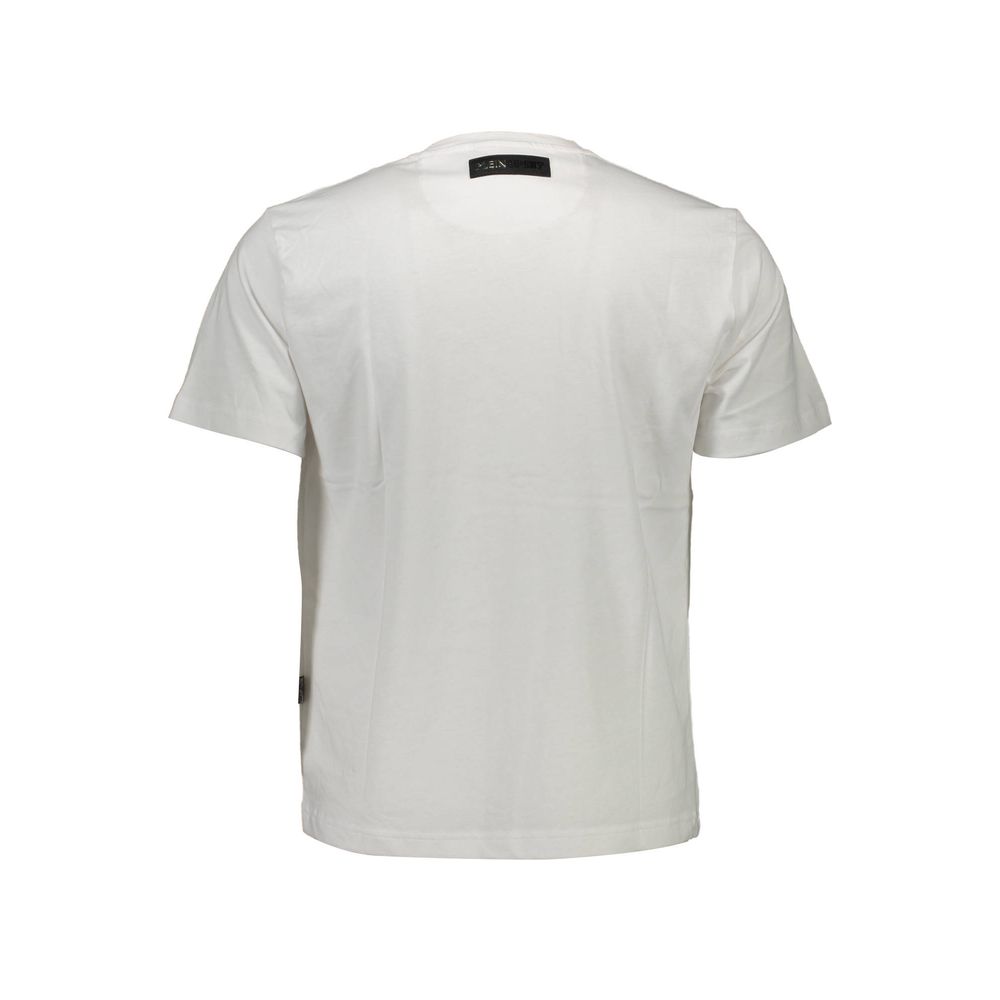 Plein Sport Weißes Baumwoll-T-Shirt für Herren