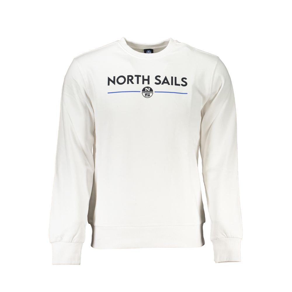 North Sails Herrenpullover aus weißer Baumwolle