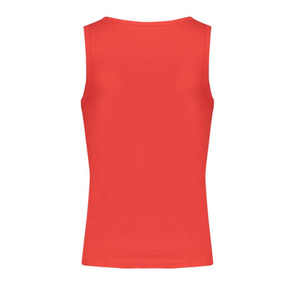 Norwegen 1963 Rotes Baumwoll-Tanktop für Herren