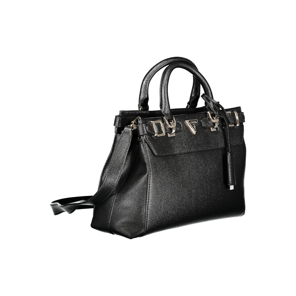 Guess Jeans Schwarze Polyethylen-Damenhandtasche