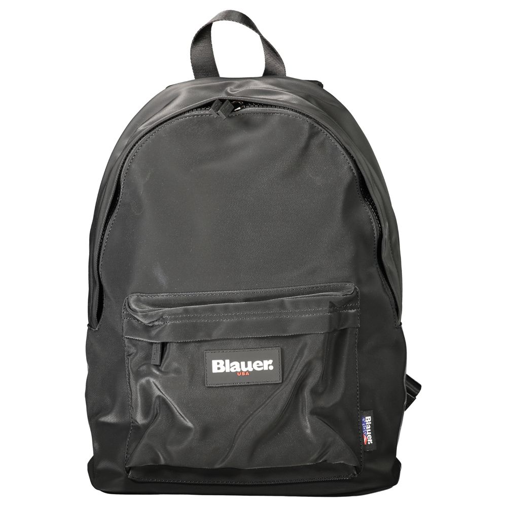 Blauer schwarzer Polyester-Herrenrucksack