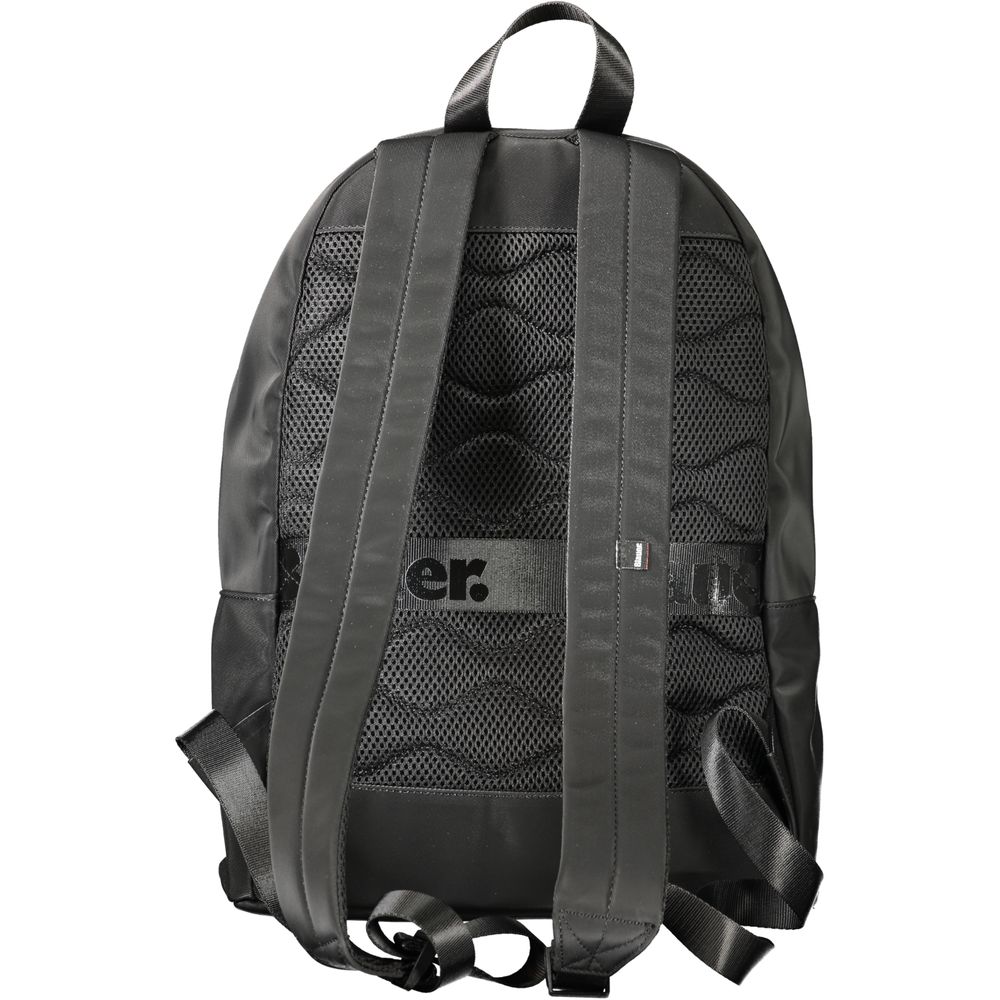 Blauer schwarzer Polyester-Herrenrucksack