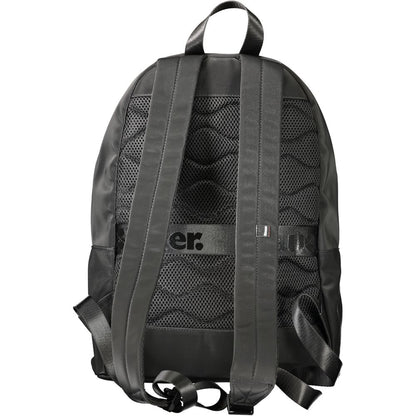 Blauer schwarzer Polyester-Herrenrucksack