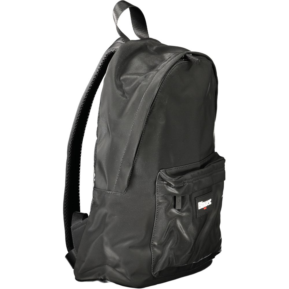 Blauer schwarzer Polyester-Herrenrucksack