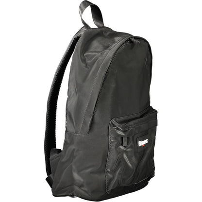 Blauer schwarzer Polyester-Herrenrucksack