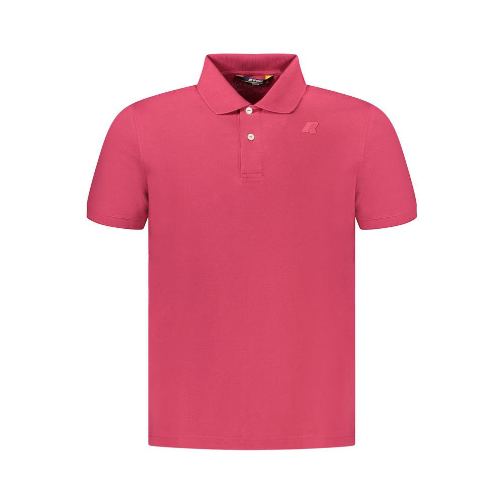 K-WAY Herren Poloshirt aus rosa Baumwolle