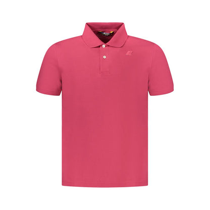 K-WAY Herren Poloshirt aus rosa Baumwolle