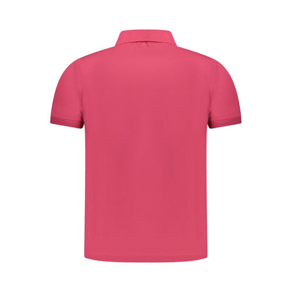 K-WAY Herren Poloshirt aus rosa Baumwolle