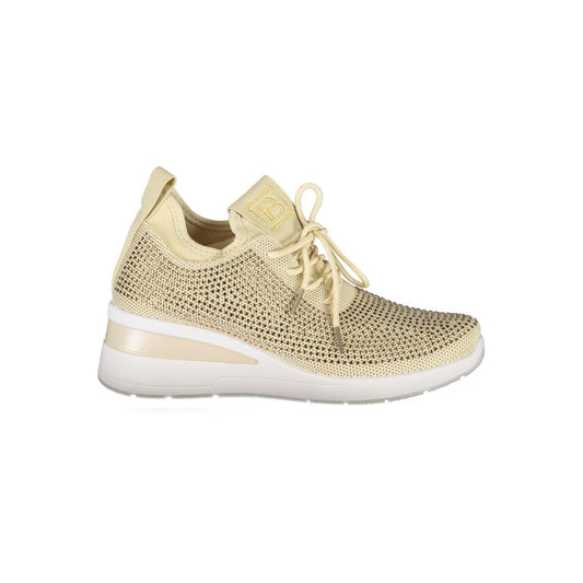 Laura Biagiotti Beige Polyester Damen Sneaker