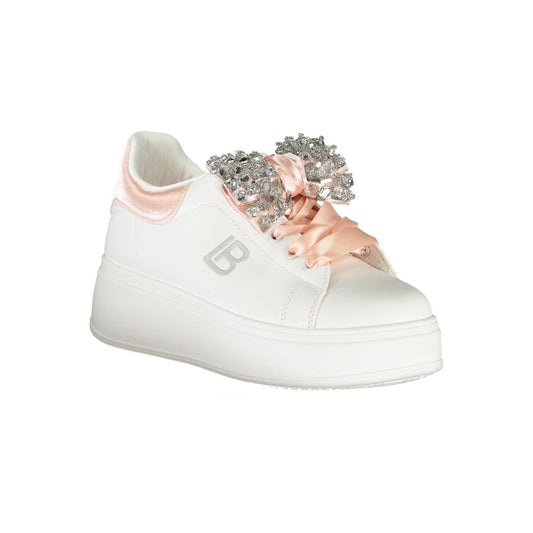 Laura Biagiotti Weiße Synthetik Damen Sneaker