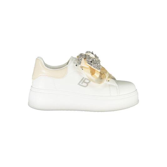 Laura Biagiotti Weißer Polyester Damen Sneaker