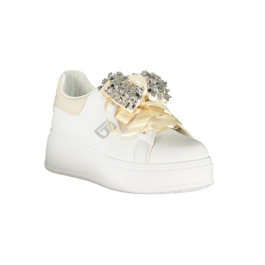 Laura Biagiotti Weißer Polyester Damen Sneaker