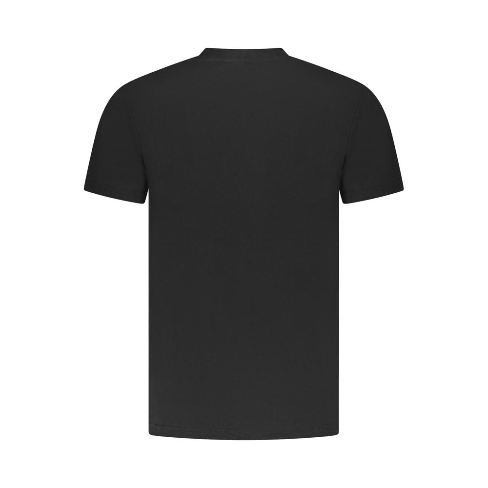 Cavalli Class Schwarzes Herren-T-Shirt aus Baumwolle