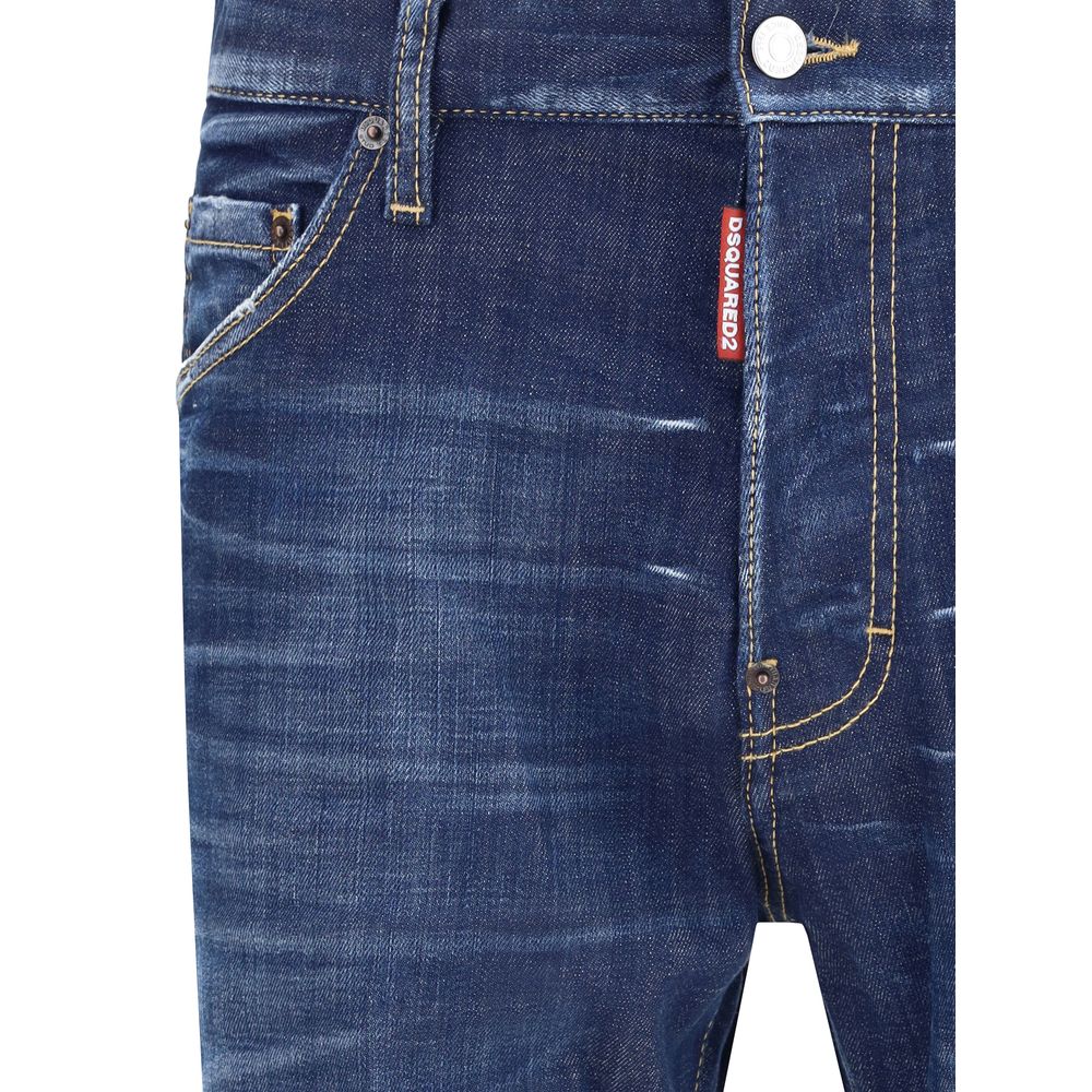 Dsquared² Blaue Baumwoll-Skinny-Jeans