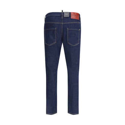 Dsquared² Blaue Baumwoll-Jeans mit geradem Bein