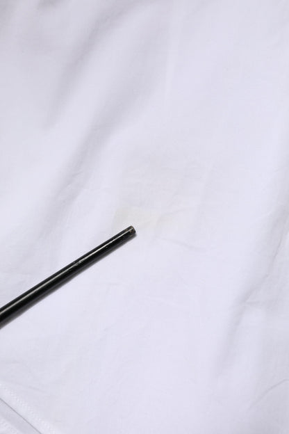 Dolce &amp; Gabbana Weißes langärmliges Hemd aus Baumwolle in GOLD