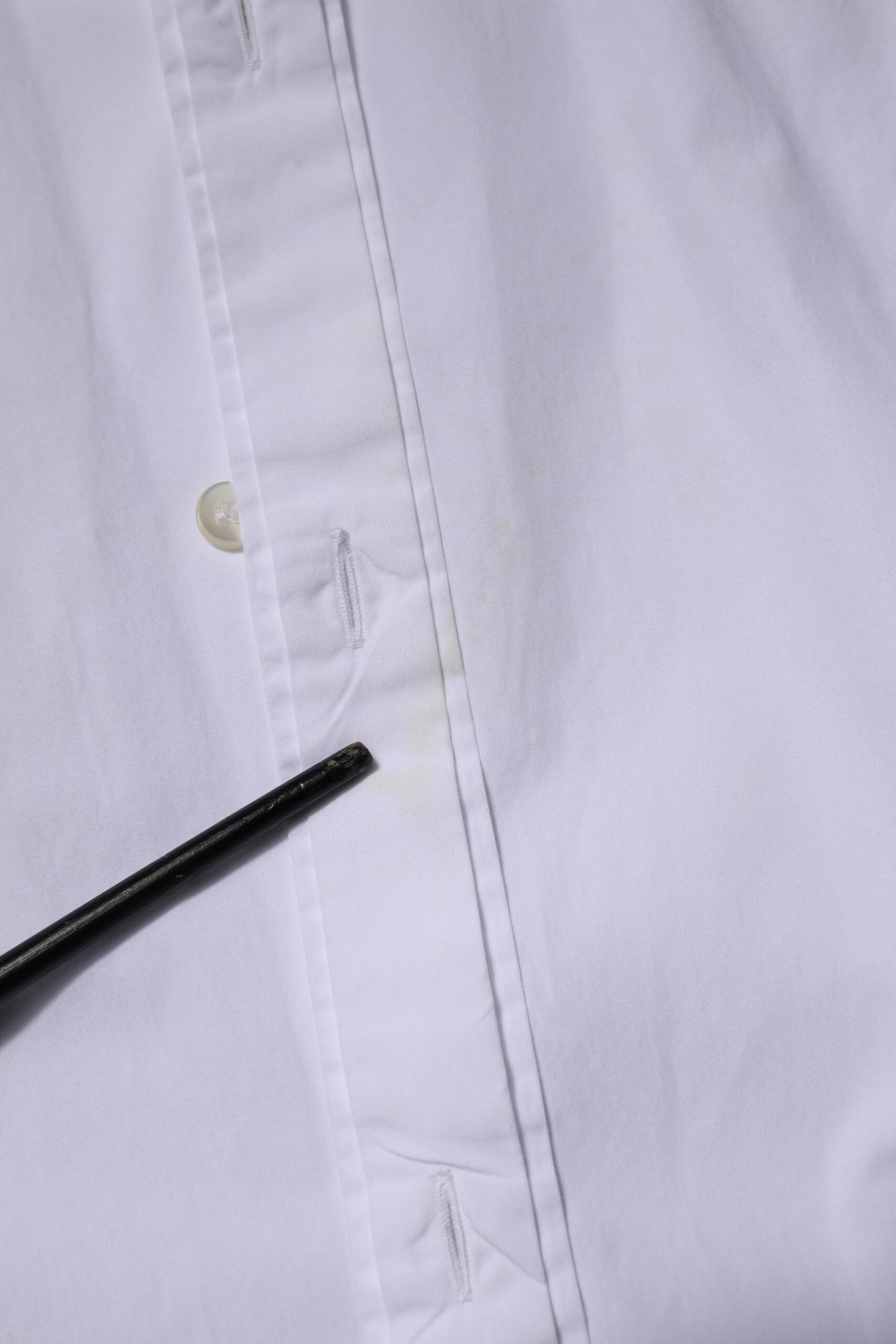 Dolce &amp; Gabbana Weißes langärmliges Hemd aus Baumwolle in GOLD