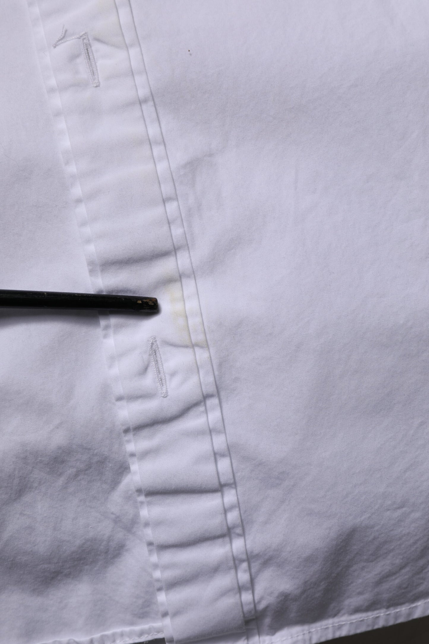 Dolce &amp; Gabbana Weißes langärmliges Hemd aus Baumwolle in GOLD