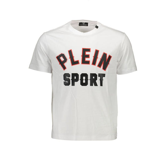 Plein Sport Weißes Baumwoll-T-Shirt für Herren