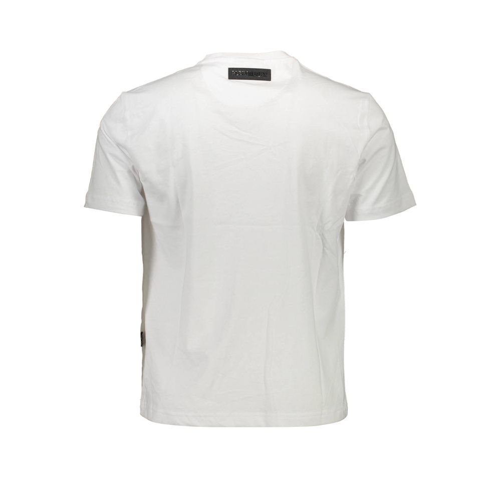Plein Sport Weißes Baumwoll-T-Shirt für Herren