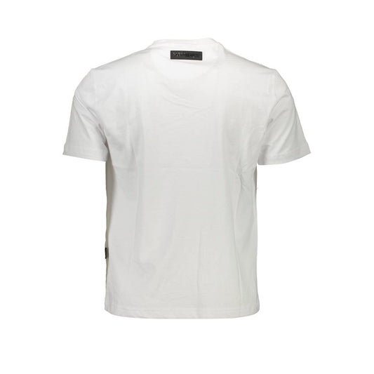 Plein Sport Weißes Baumwoll-T-Shirt für Herren