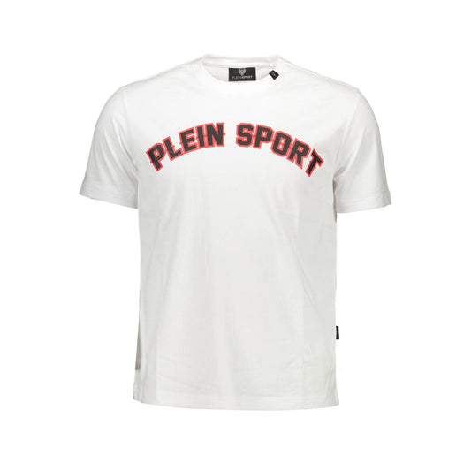 Plein Sport Weißes Baumwoll-T-Shirt für Herren