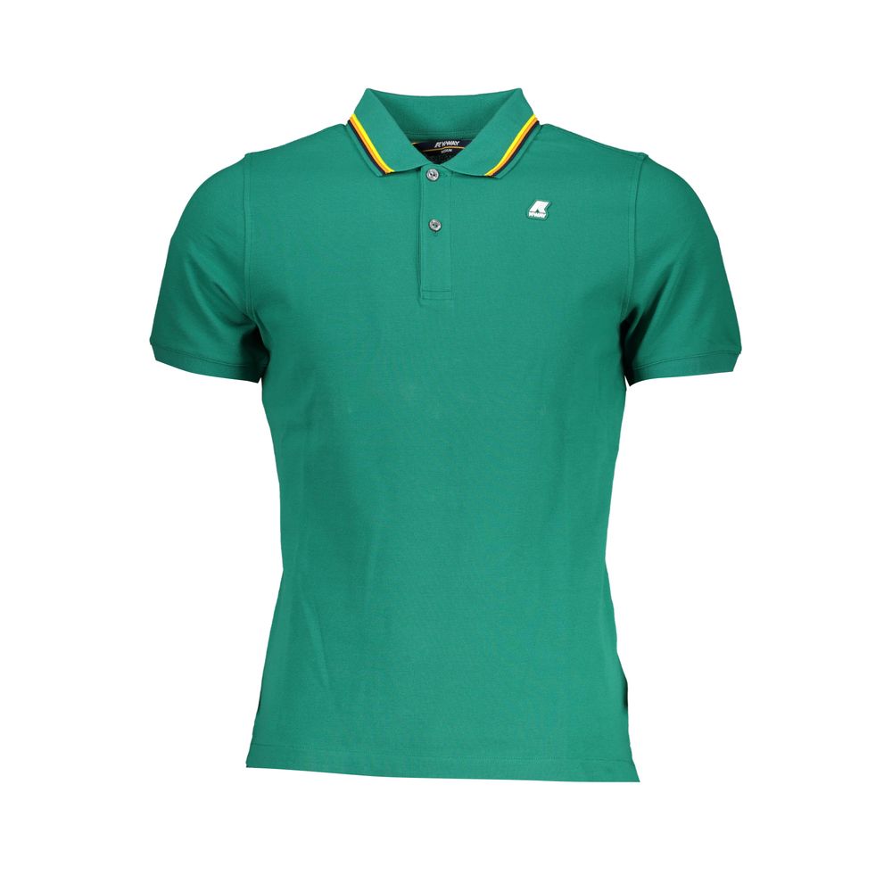 K-WAY Grünes Poloshirt aus Baumwolle