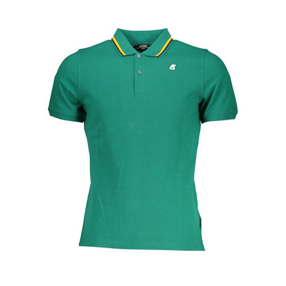 K-WAY Grünes Poloshirt aus Baumwolle