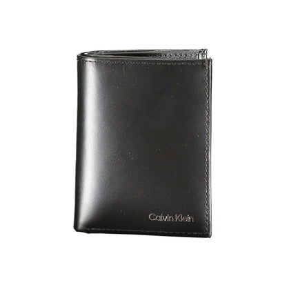 Calvin Klein Schwarze Lederbrieftasche