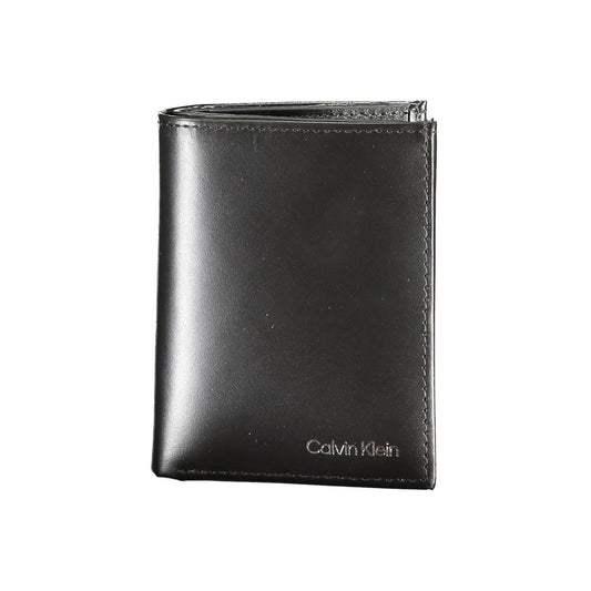 Calvin Klein Schwarze Lederbrieftasche