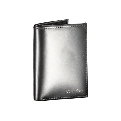 Calvin Klein Schwarze Lederbrieftasche