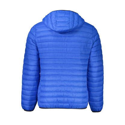 Cavalli Class Blaue Polyamid-Herrenjacke