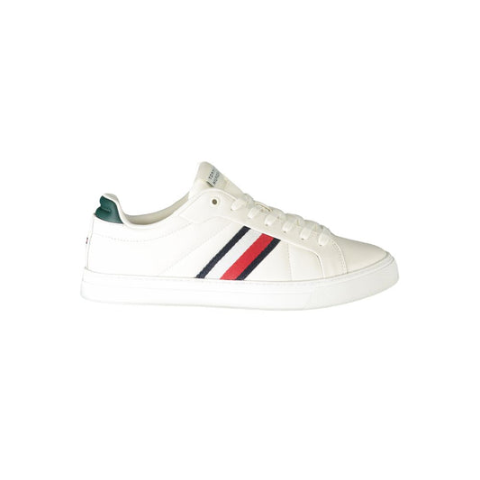 Tommy Hilfiger – Weiße Leder-Sneaker für Herren