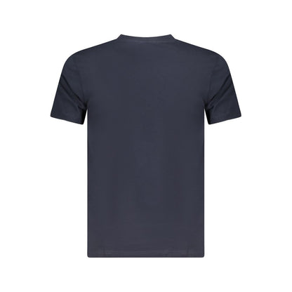 Cavalli Class Herren-T-Shirt aus blauer Baumwolle