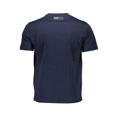 Plein Sport Blaues Baumwoll-T-Shirt für Herren