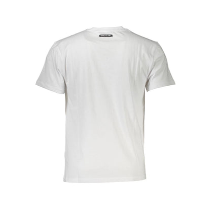 Cavalli Class Weißes Herren-T-Shirt aus Baumwolle